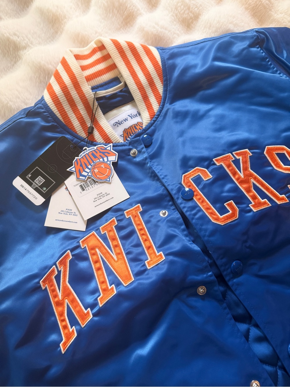 New York or Nowhere x New York Knicks Downtown Varsity Jacket | NWT | Size MD